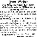 1868-10-18 Kl Kirchenkonzert